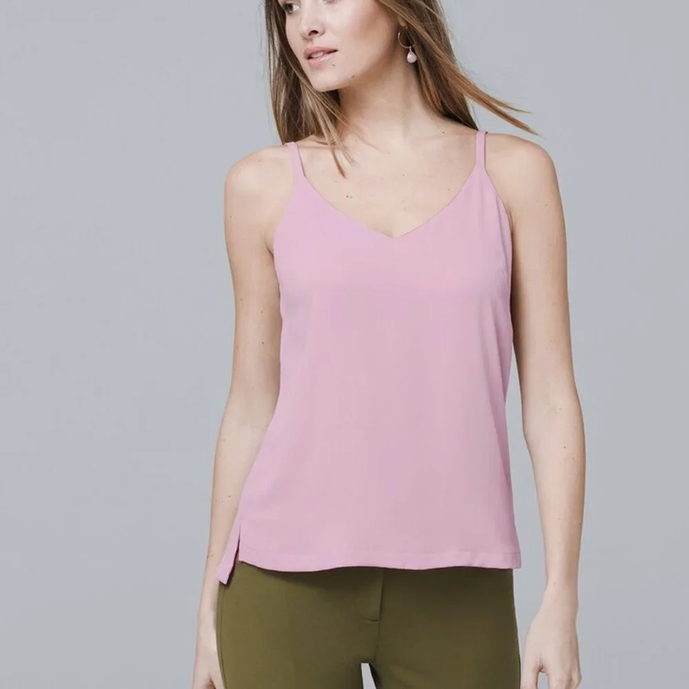 *5 for $25 Bundle Option* WHBM Reversible Woven Cami - Picture 2 of 5